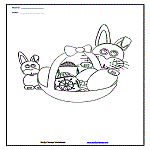 Easter Eggs Coloring Page 3