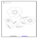 Flower Coloring Page 1