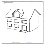 House Coloring Page 1
