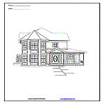 House Coloring Page 4