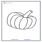 Pumpkin 1 Coloring Page